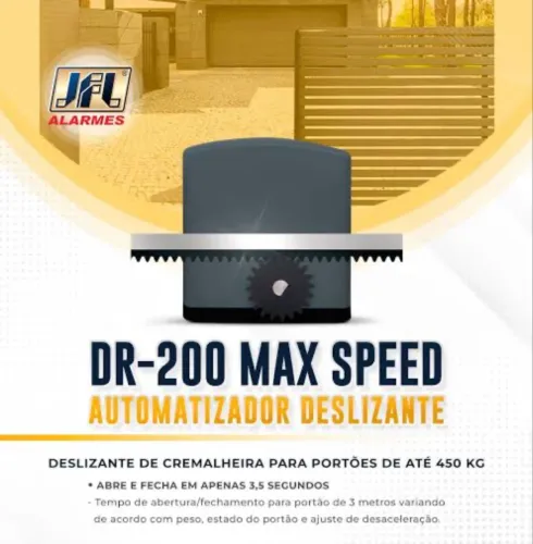 Motor Portão DR-200 | 3,5 seg | 450kg (Promoção)