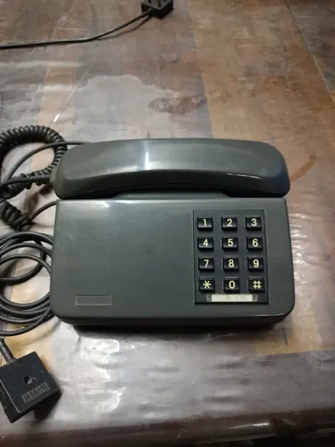 Telefone Antigo Teclado Grafite - Vintage / Colecionador