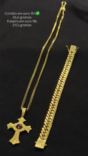 Cordão de ouro 18k de fabrica exclusivo