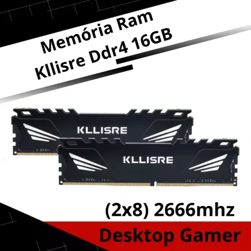 16GB de Mémoria DDR4 2x8GB - Novas (Loja Fisica no Cohatrac)