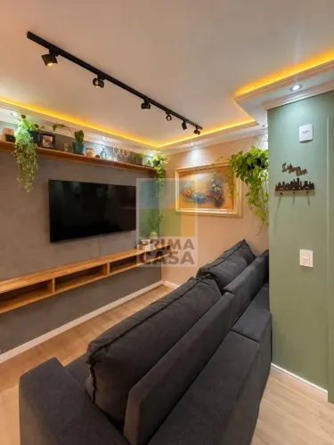 Apartamento semi-mobiliado, 2 quartos, sacada no Graciosa Residencial Clube