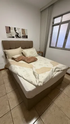 Cama box baú com colchão e cabeceira