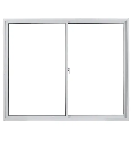 Janela de Alumínio de Correr 100x100cm 2 Folhas com Vidro Liso
