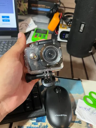 Câmera Action Cam Full HD Tipo GoPro com Tela - Ideal para MotoVlog