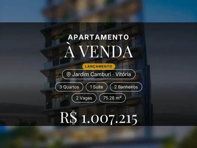 Jardim Camburi: apartamento exclusivo com acabamentos premium