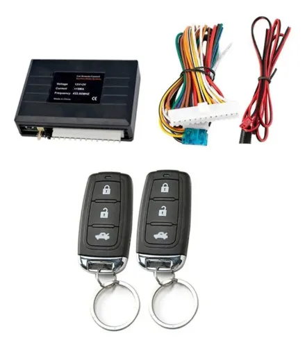 Travamento Central Da Porta Do Carro Sistema Sem Chave Com Controle Remoto De Alarme Kit 