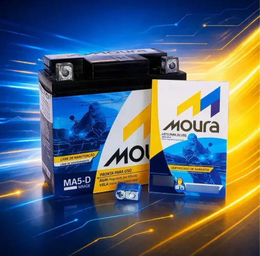 Moura moto 5ah Titan/biz/ broas/fazer/Xre