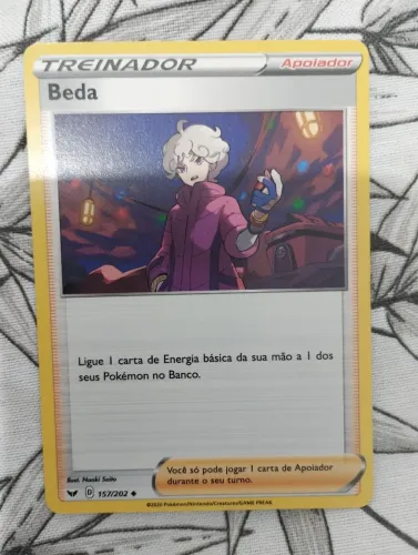 Carta Pokémon Treinador Beda