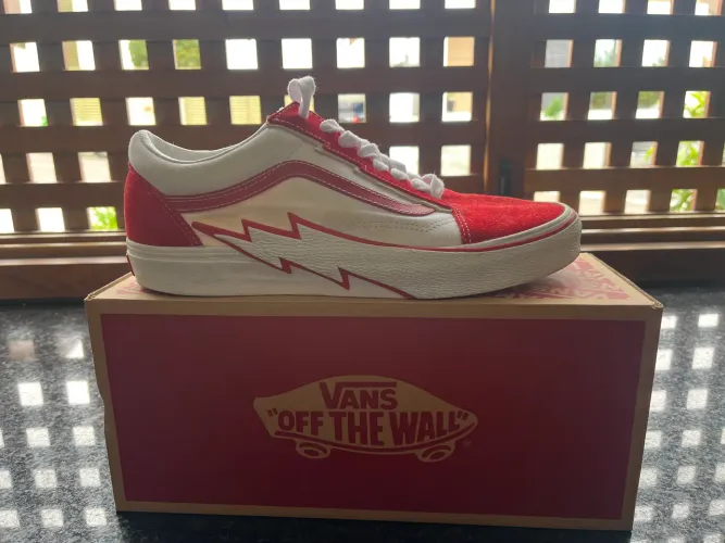 Tênis Vans Old Skol Bolt Vermelho - Tamanho 42