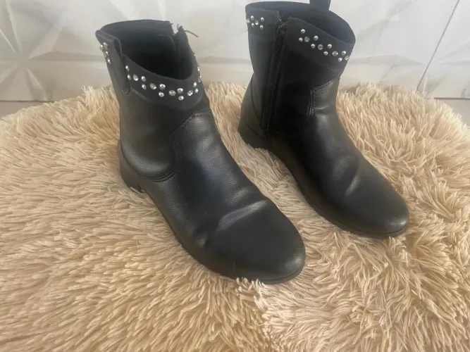Bota de couro infantil feminina PAMPILI N°33