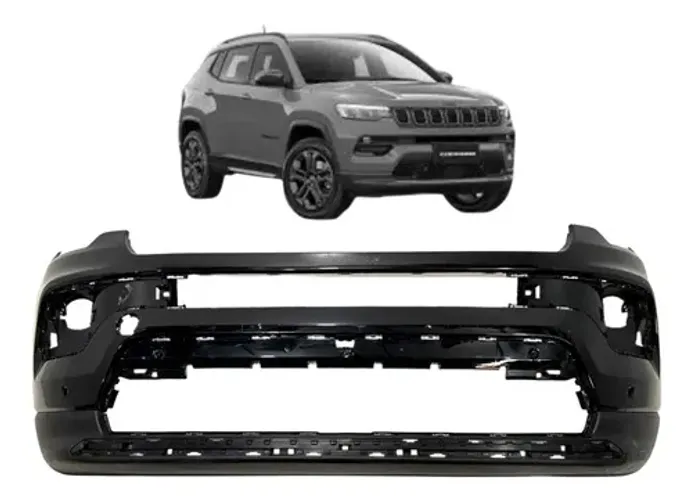 Parachoque Dianteiro Jeep Compass 2023 A 2025 Preto