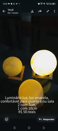 Luminária lua