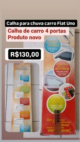 Calha de chuva para Fiat uno 