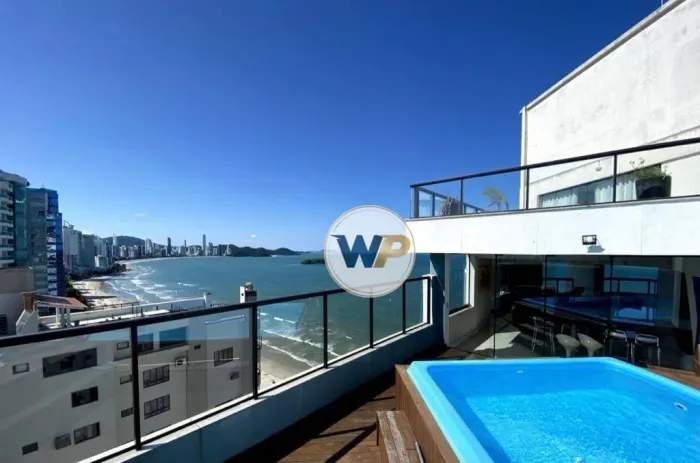Cobertura Frente Mar com 5 Suítes Para Locação Anual, 613 m² por R$ 33.000/mês - Centro -