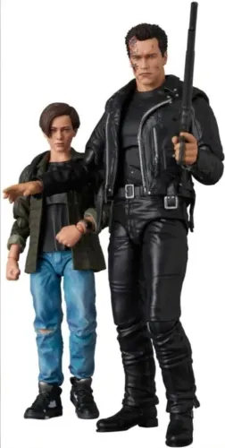 Mafex Exterminador 2 dia Do Julgamento T800 & John Connor 