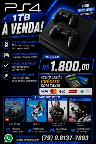 PS4 SLIM DE 1TB