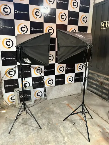 Softbox tripé kit com 2