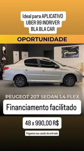 Peugeot 207 Sedan Passion XR 1.4 Flex 8V 4P 2012