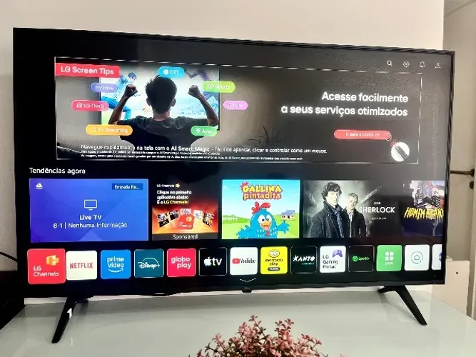 Smart TV LG 50" 4K UHD 50UP7750 com Controle Remoto 
