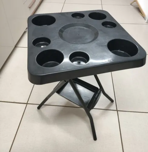Mesa petisqueira dobravel de chão