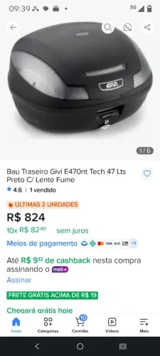 Baú moto