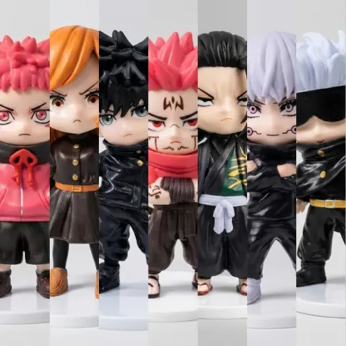 Action Figure Boneco Jujutsu Kaisen Gojo Yuji Megumi Geto Nobara Toge