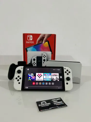 Nintendo Switch Oled DESBLOQUEADO!! - Impecável! (Aceito Cartão)