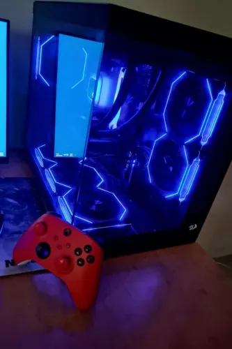 Pc gamer + controle e monitor 120 hz Samsung s3 + mouse mogitech + teclado magnético