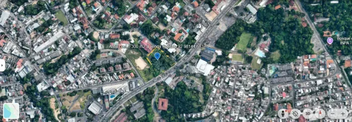 Área de esquina com 6300m2 na Av André Arújo com a Via Lactea ao lado da Rede Amazônica.