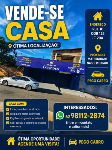 Casa com sala comercial 