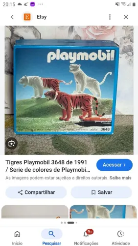 Playmobil 3 Tigres para colorir