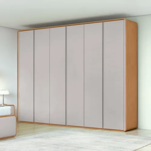 Guarda-Roupa 6 Portas 2,70m Design Orgânico Moderno 100%MDF tt33