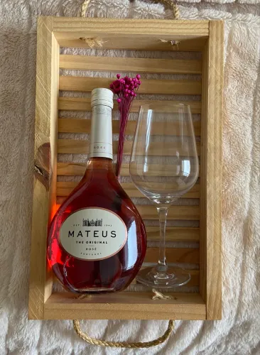 Cesta com vinho dia das mães