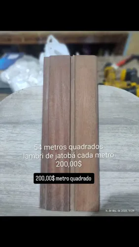 Lambri de jatobá madeira nobre para divisória