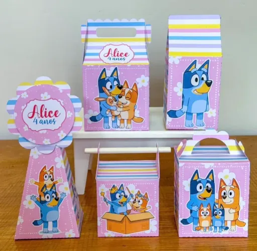KIT 15 CAIXINHAS PERSONALIZADAS PEGUE E MONTE