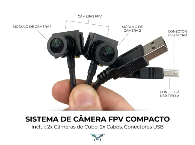 Kit 2 Módulos Câmera USB Full HD 1080p OEM - Testadas no OBS