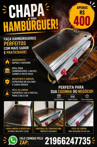 Chapa de hambúrguer