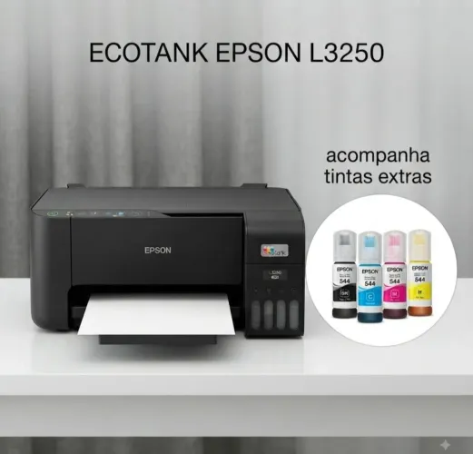 Impressora Epson EcoTank L3250 Wi-Fi Multifuncional + Tintas Extras (Usada)