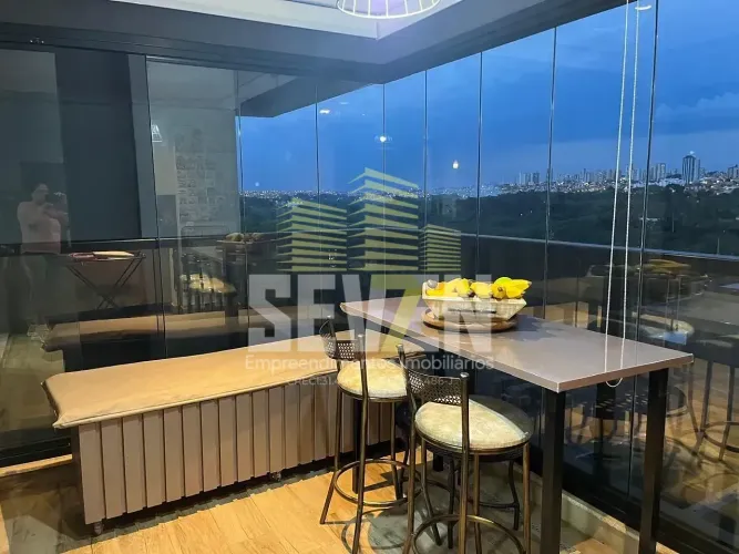 Apartamento com 3 Suítes no Vivant Home Resort Bauru Varanda Gourmet e Vista para a Pisci