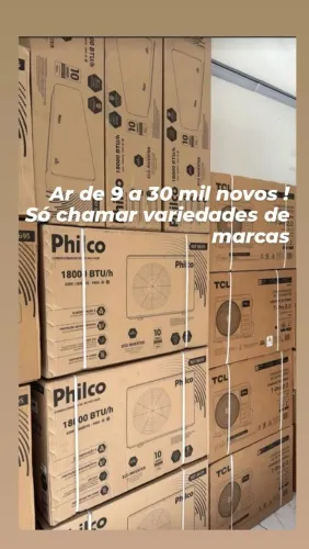 Ar condicionado de 9 a 30 mil btus novos!