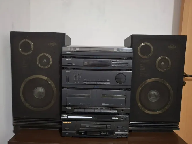 Conjunto de som modular vintage