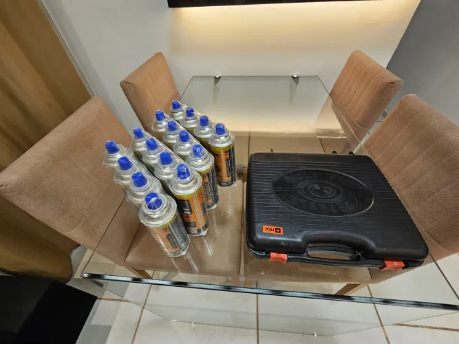 Utilitários para camping.