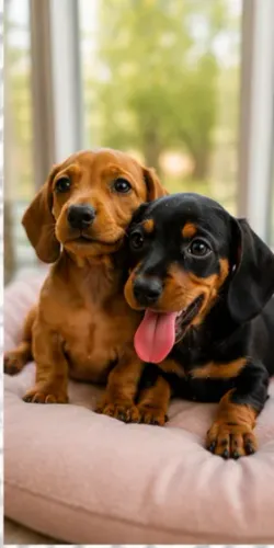 Filhotinhos Teckel/Dachshund/Salsicha/Salsichinha/Basset/Cofap afetuosos e espertos