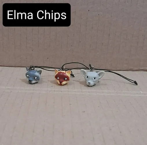 Lote 3 pingentes The Cats Elma Chips