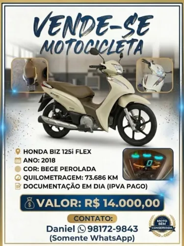 Honda Biz 125 EX/ 125 EX Flex 2018