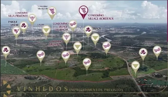 Terrenos em condomínio Village Bourdeux, Vinhedos, Cuiabá