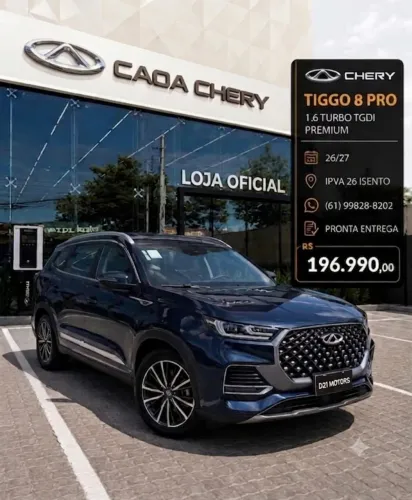 Chery Tiggo 8 Pro 1.6 Tgdi Aut. 2027