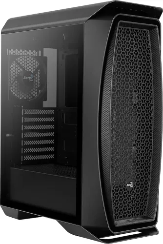 Gabinete Aerocool ATXM, AERO ONE pt. + 6 Fãns RGB + Fonte 550W.