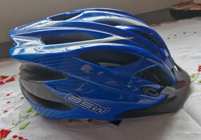 Capacete Bike Asw G Azul Com Regulagem