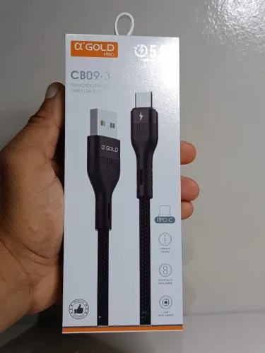 Cabo USB Tipo-C AGold Pro - Carregamento Rápido